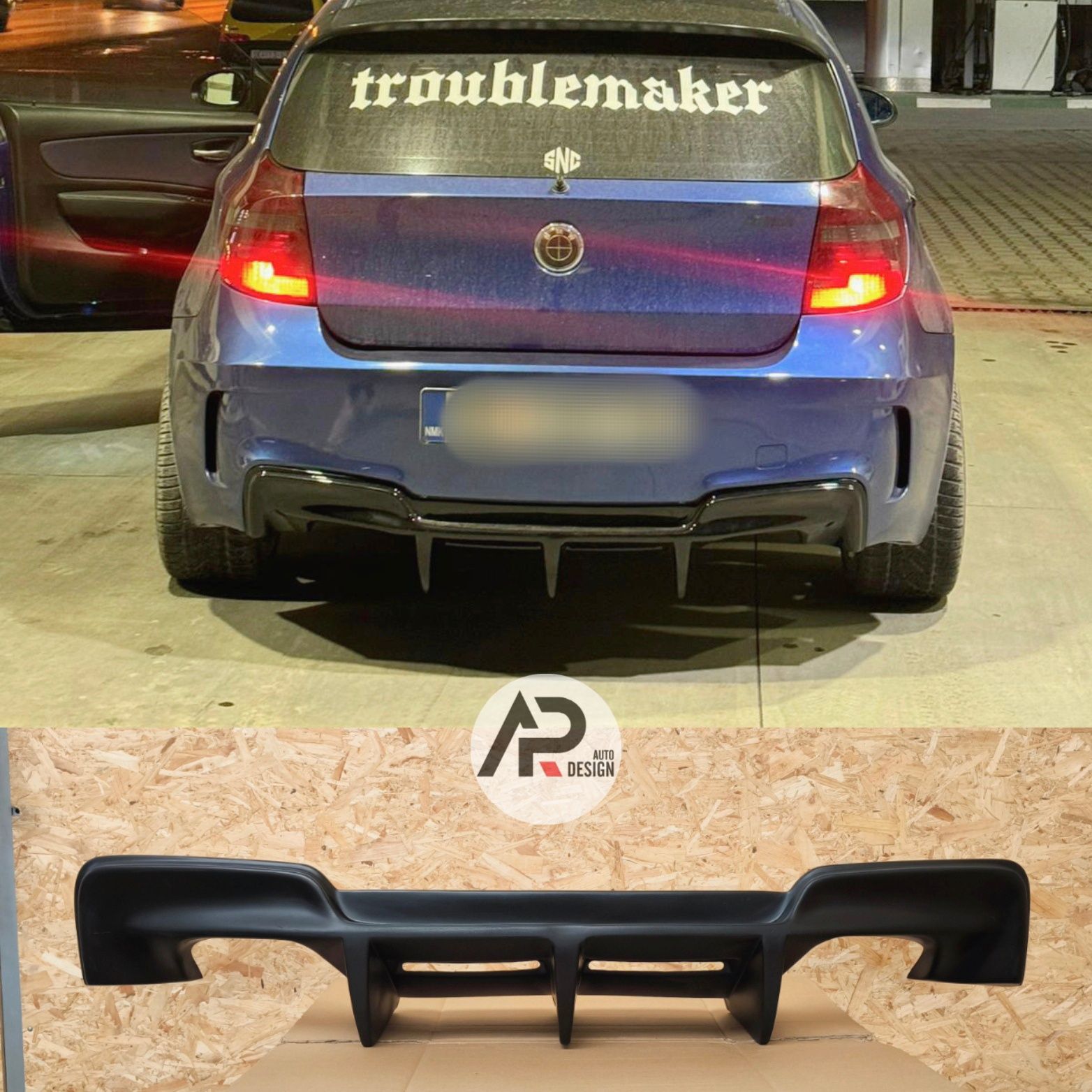 BMW E81 E82 E87 E88 Difusor 1M DTM
