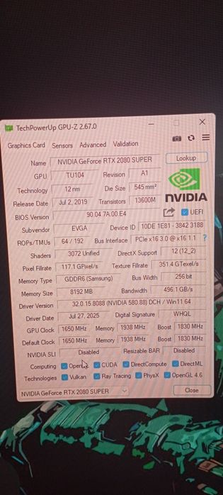 Evga Rtx 2080 super hybrid