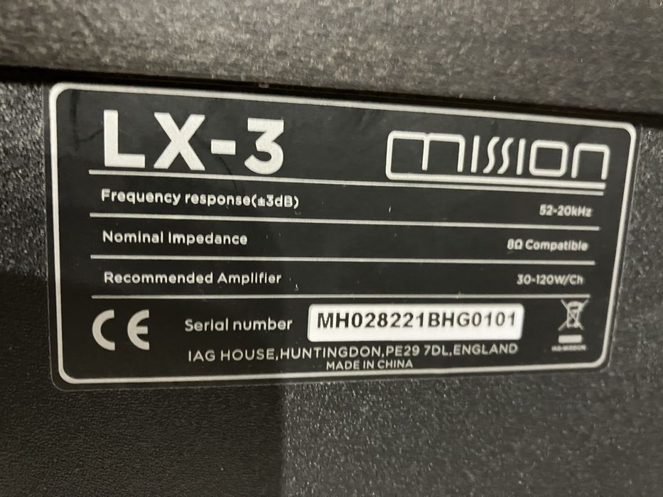 Kolumny glosnikowe podlogowe Mission LX-3