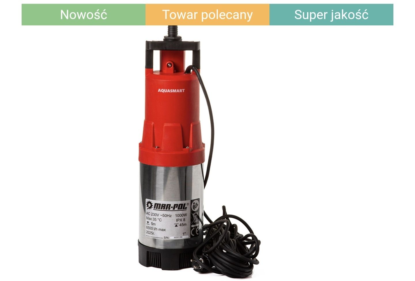 Pompa do wody zatapialna aquasmart automat