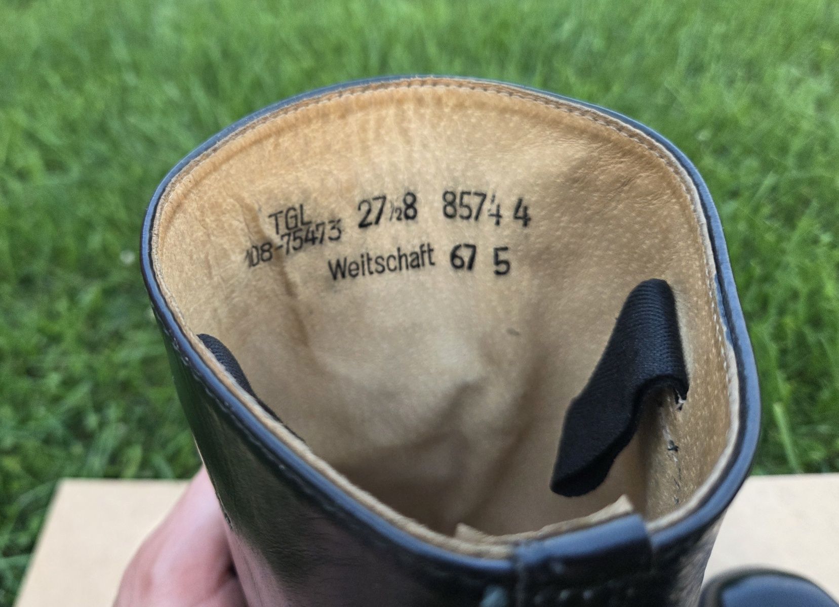 Buty oficerskie NVA 27 1/2 42 ,5 Oficerki