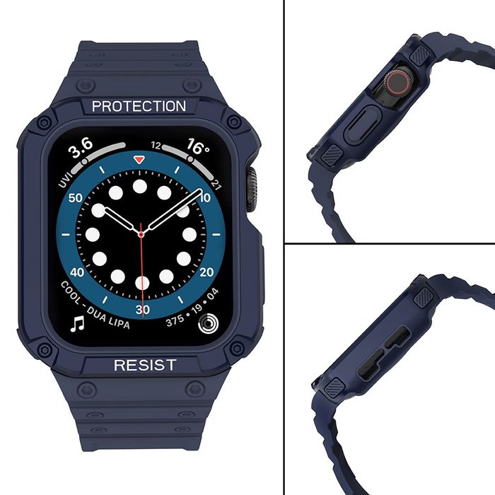 Pasek z Etui do Apple Watch 42/44/45mm Blue