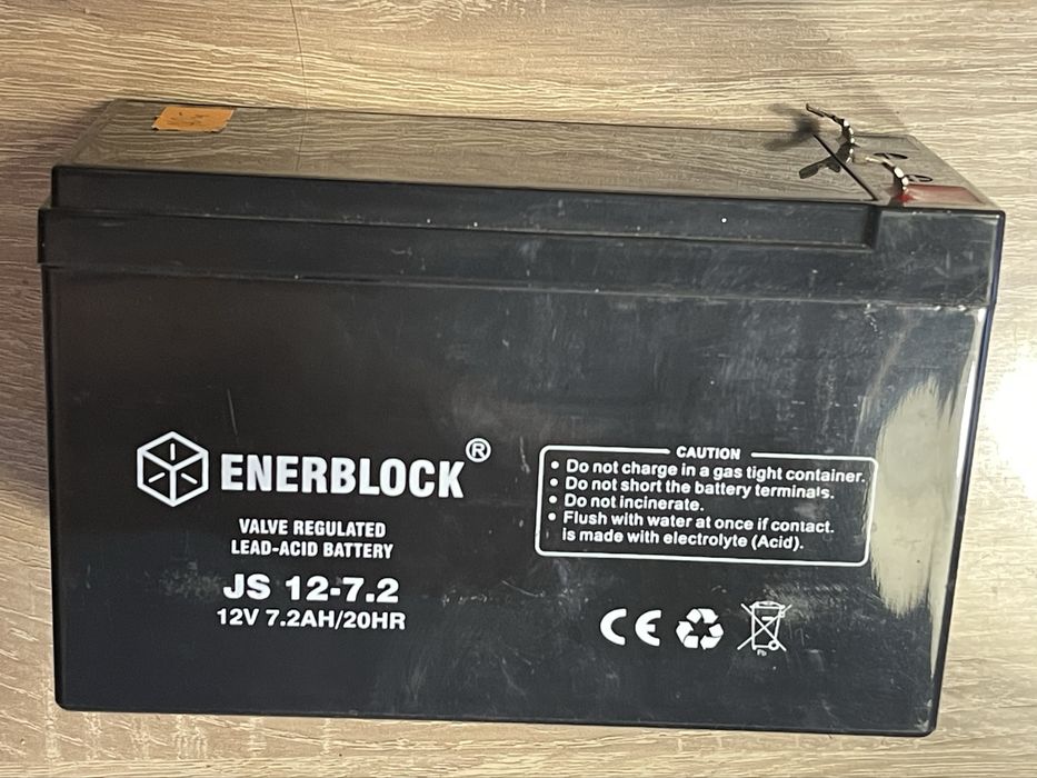 Akumulator AGM ENERBLOCK 12V 7.2AH/20HR
