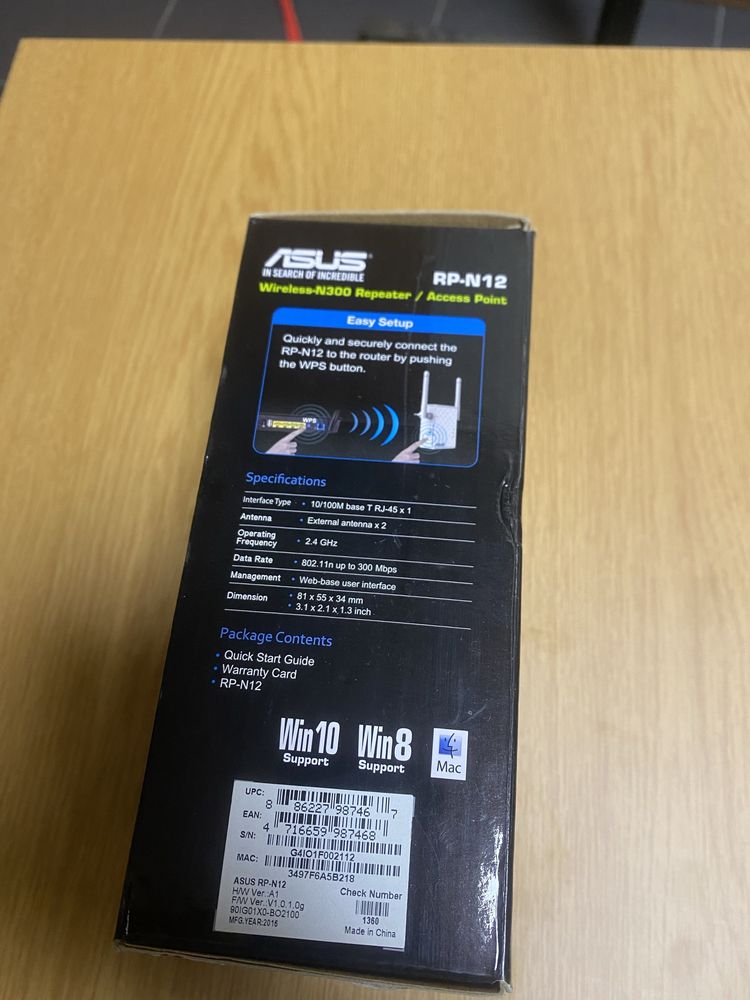 Repetidor asus rp-n12 wireless -n300