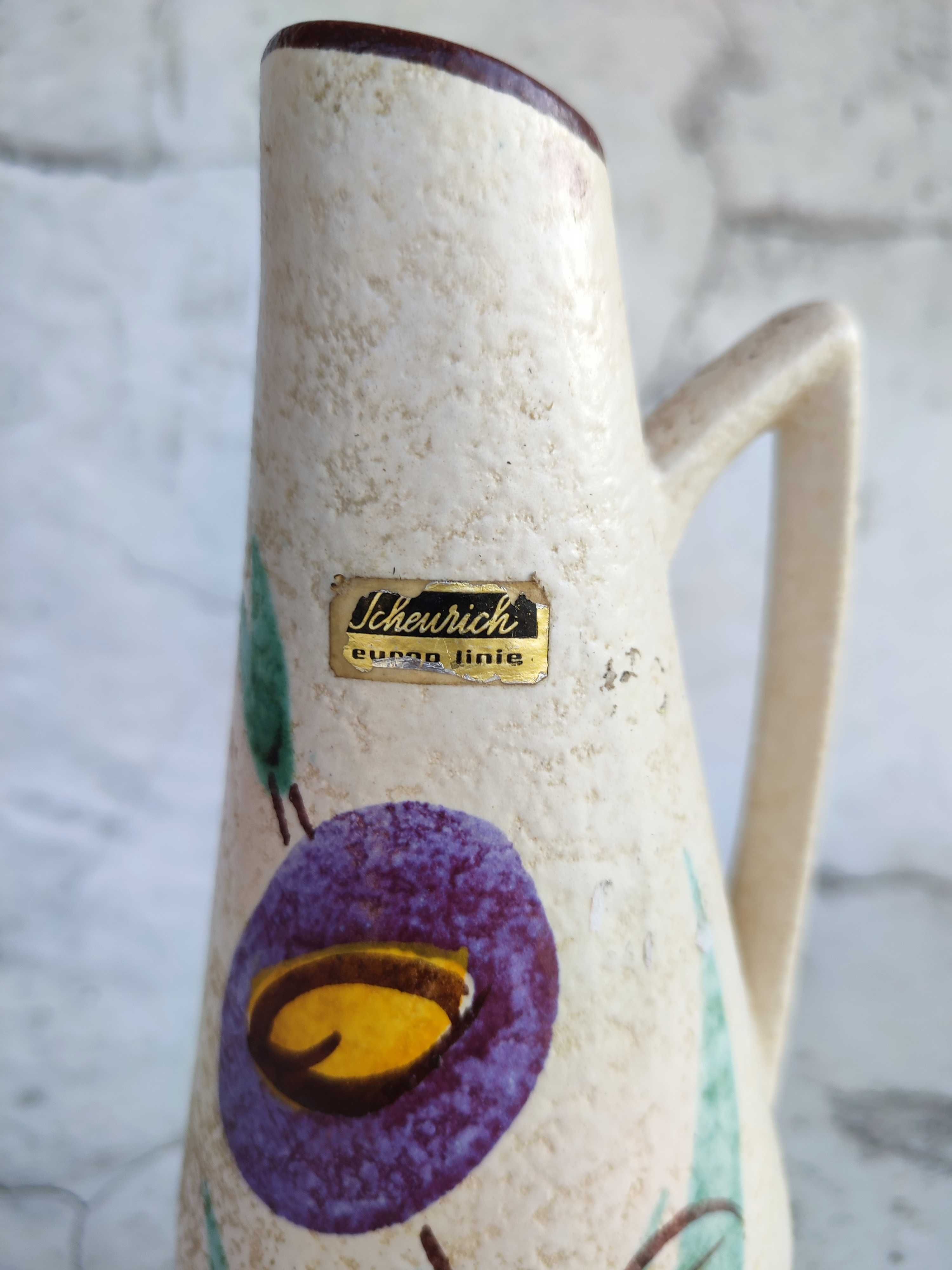 Wazon ceramika Scheurich - Vintage - etykieta