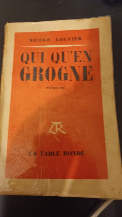Livro "Qui Qu'en Grogne" de Nicole Louvier