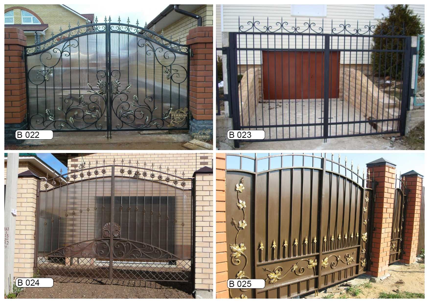 Забор металлический, профнастил, кованный, ворота, гаражи, навесы
