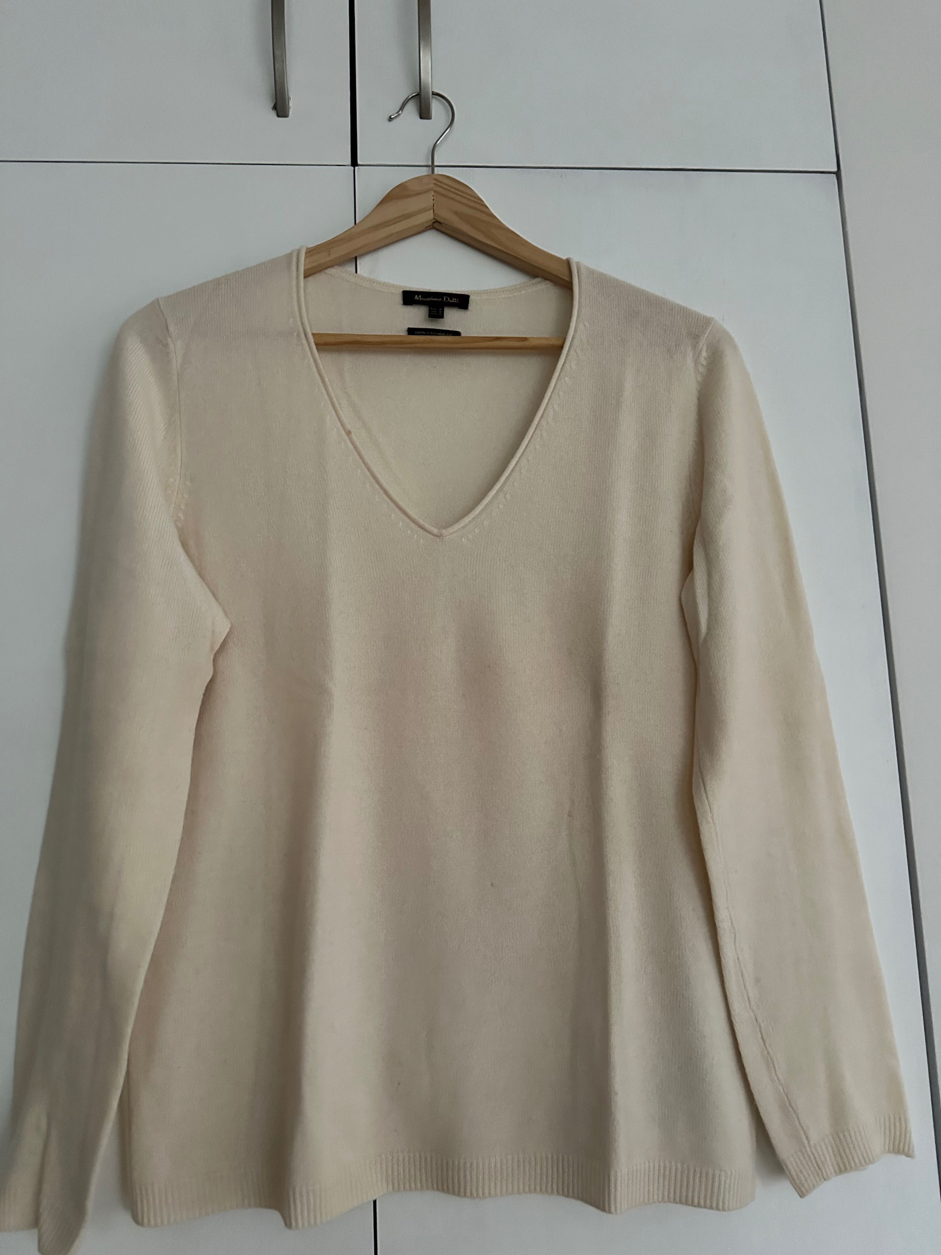 Massimo Dutti sweter kaszmir 100%, roz.M