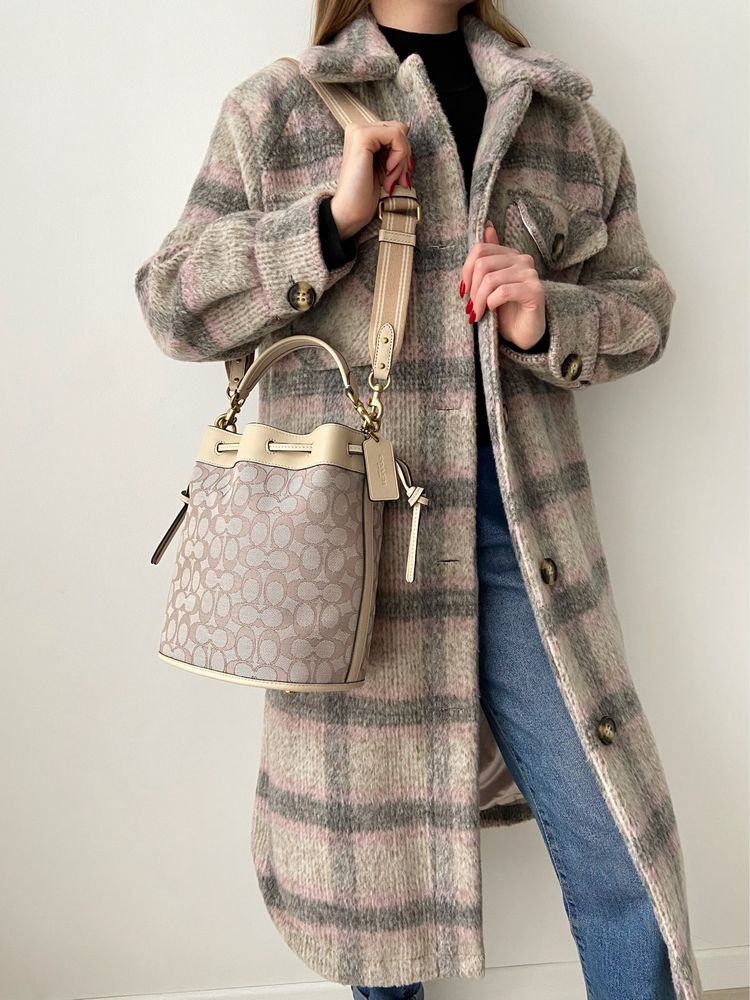COACH Field Bucket Bag Жіноча шкіряна сумочка коуч женская сумка коач