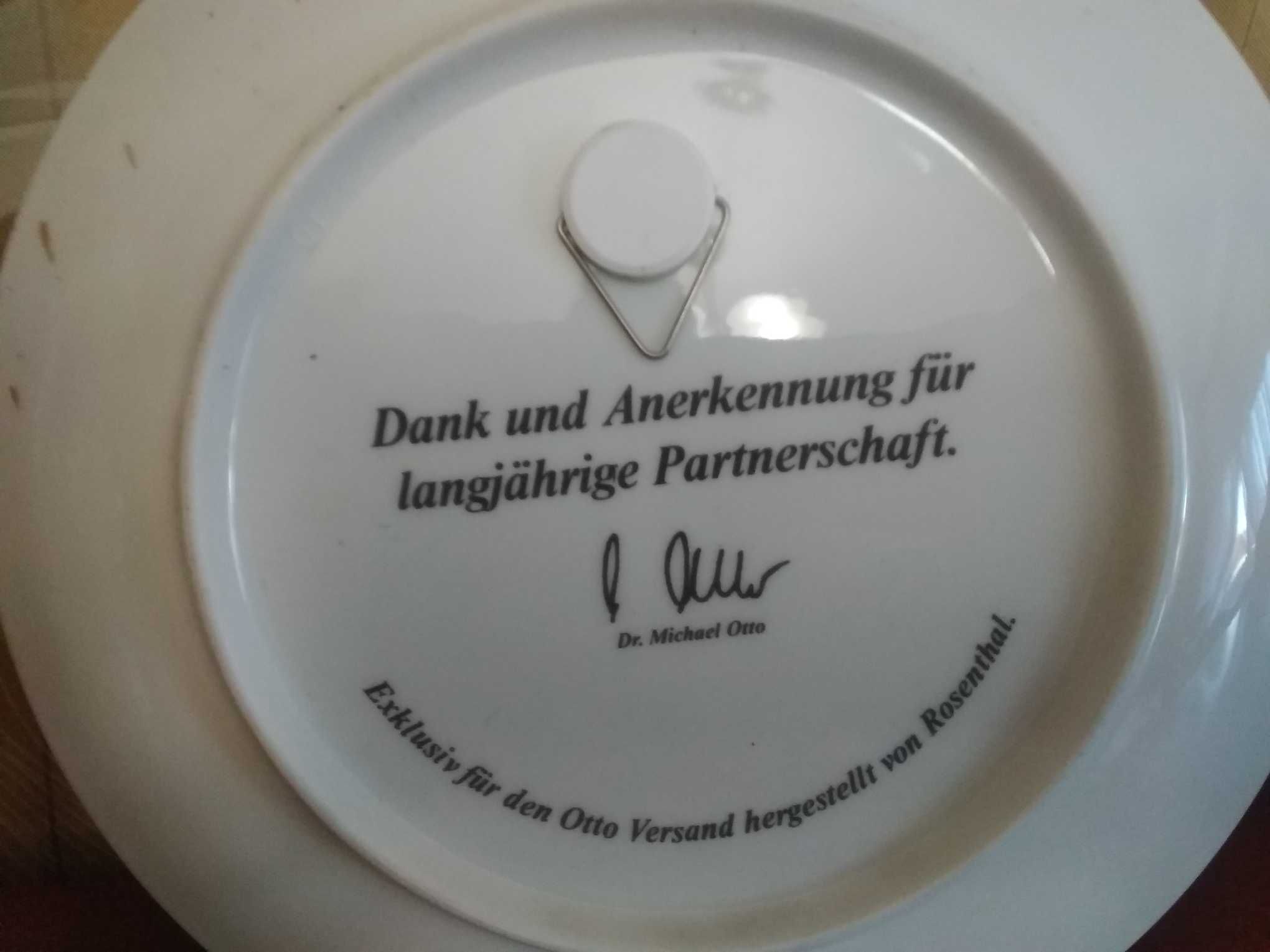 Talerz porcelanowy na ścianę 1988