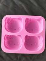 Forma silikonowa do mydła żywicy babeczek hello kitty