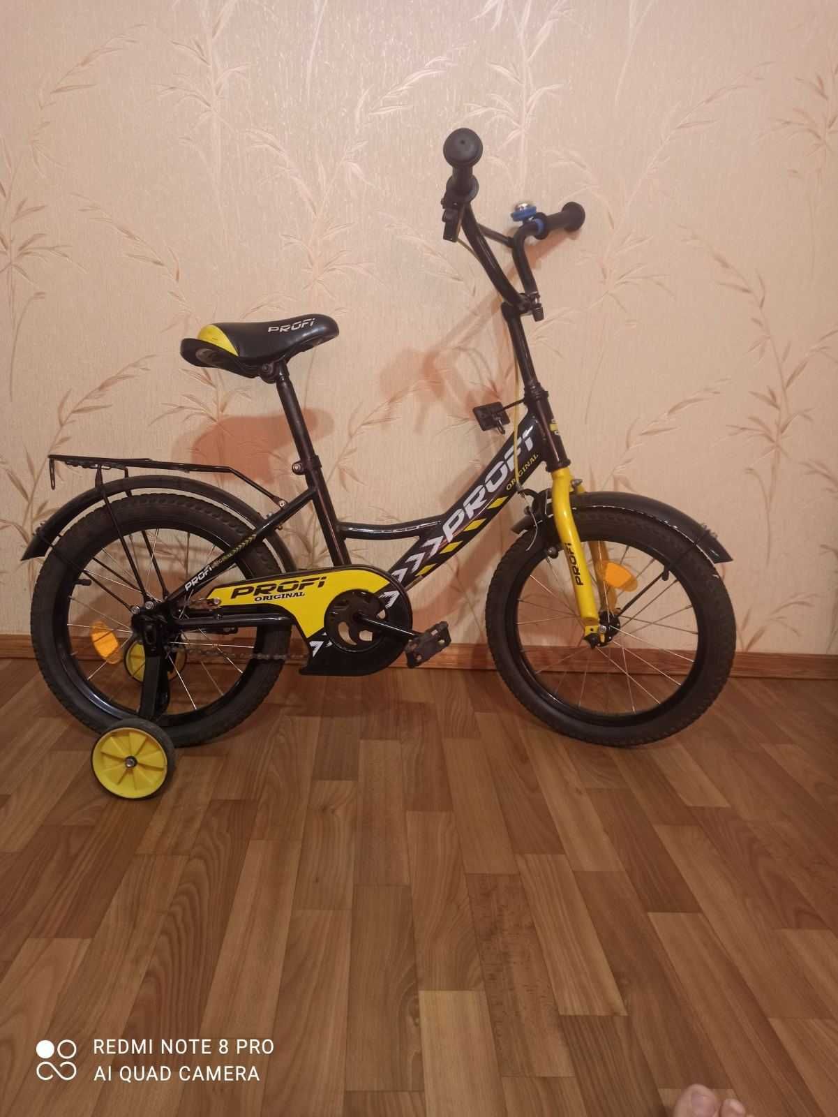 ПРОДАМ Велосипед детский PROF1 16" Черный/Желтый (Y1643-1)