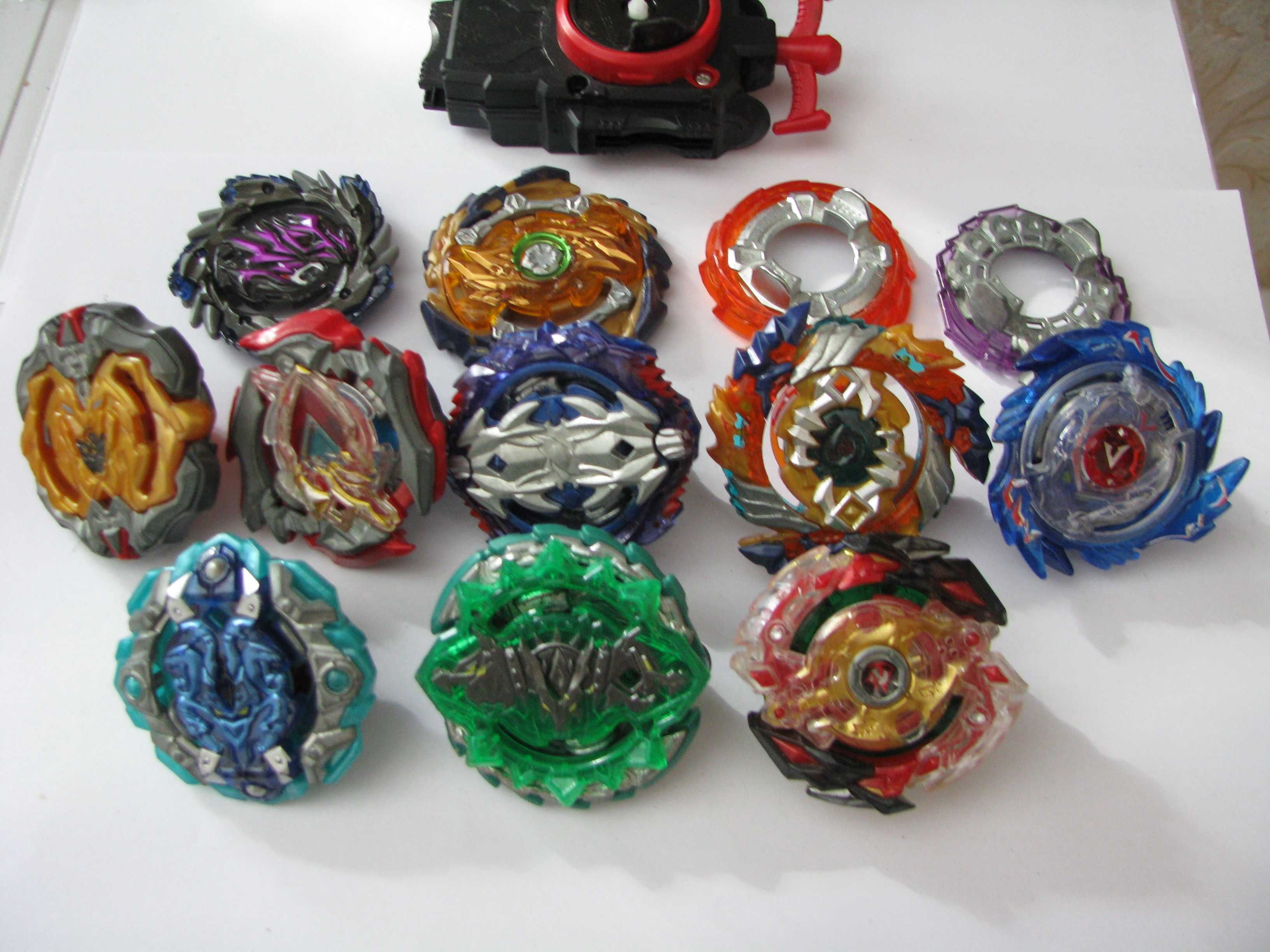 Игра Бейблейд BeyBlade юла волчек дзига 8 волчков + пускатель веревочн