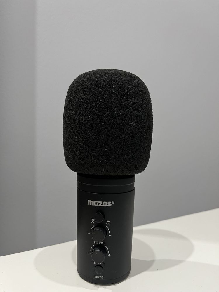 Mikrofon Mozos PM100pro statyw filtr