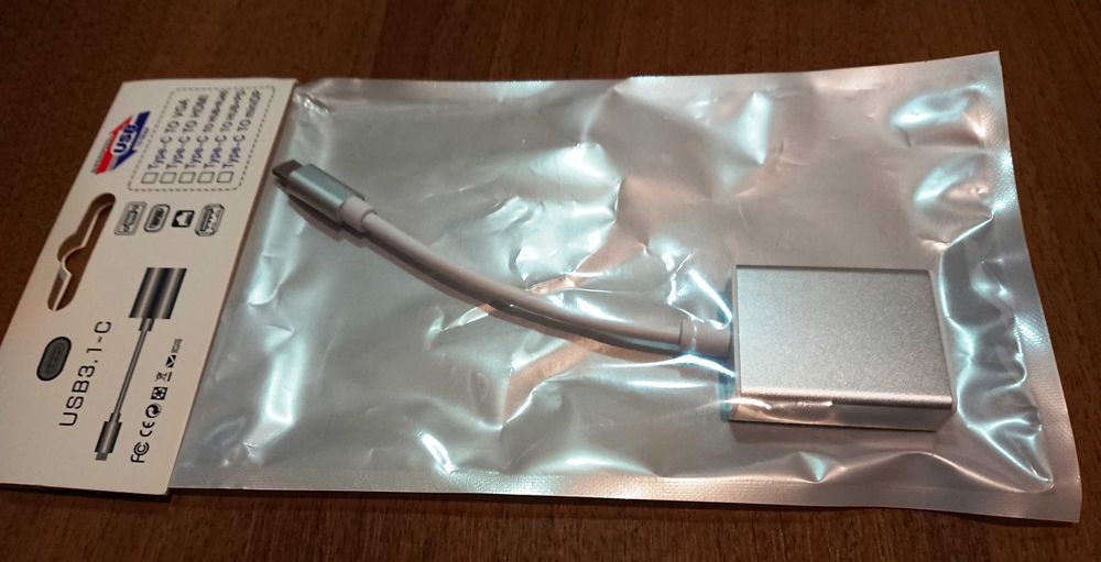 Адаптер USB Type-C 3.1 -> HDMI/ТВ конвертер 5Gbps 1920*1080 MacBook