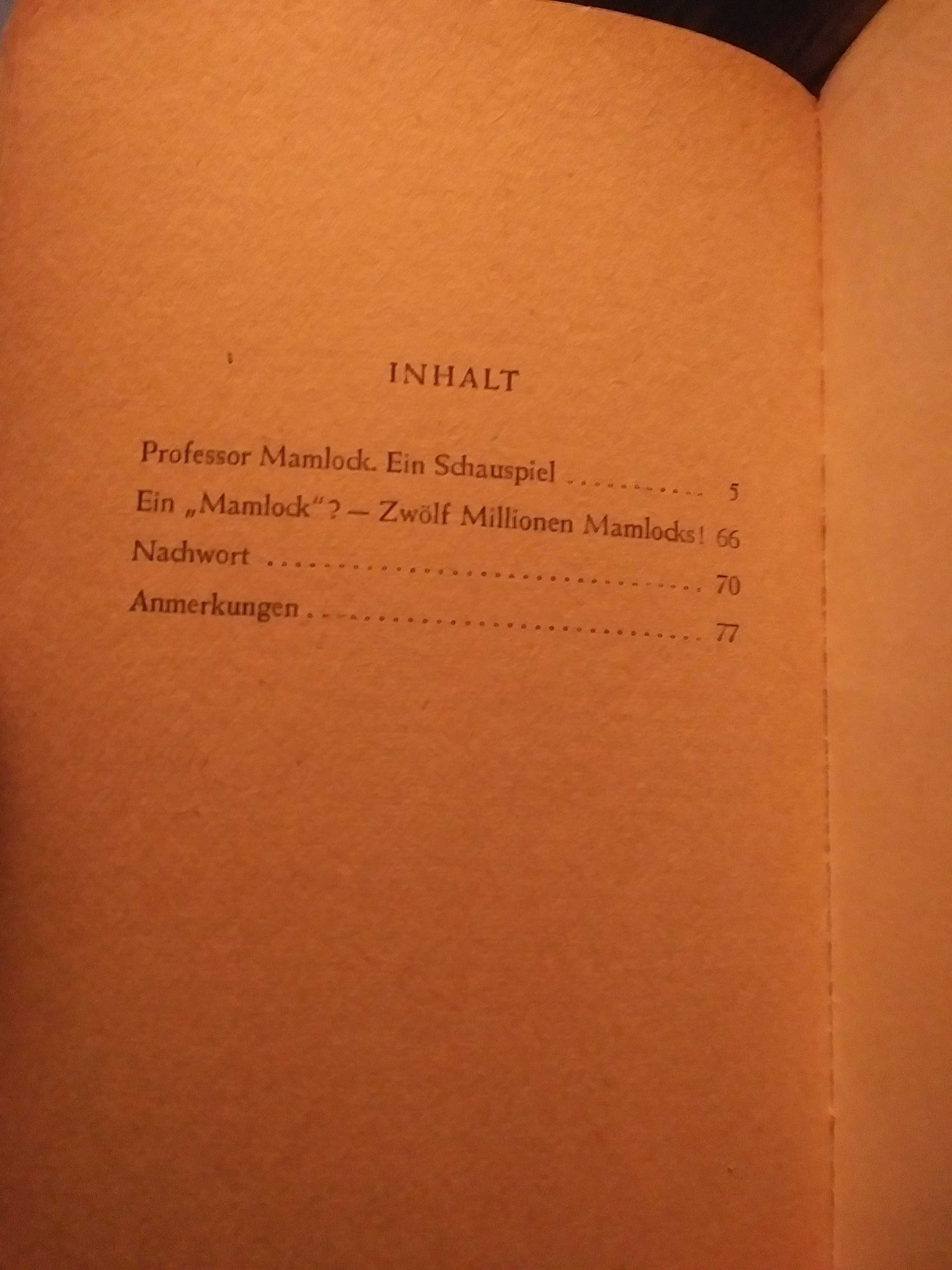 Stara niemiecka książka Professor Mamlock Fredrich Wolf wydawca Reclam