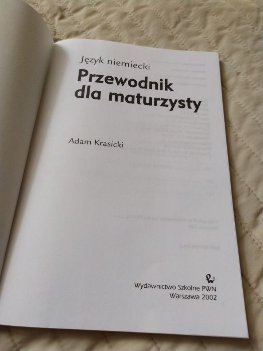 Język niemiecki, przewodnik dla maturzysty- Adam Krasicki, Nowa Matura