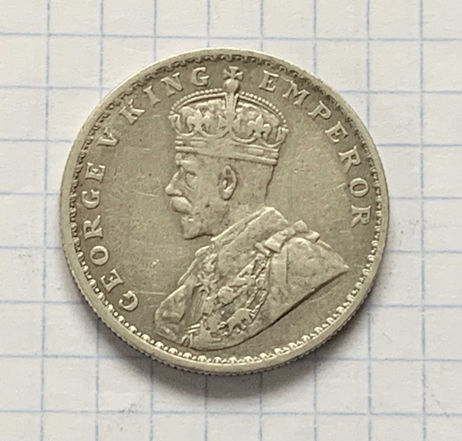 Індія 1 рупія 1919р Георг 5 срібло оригінал