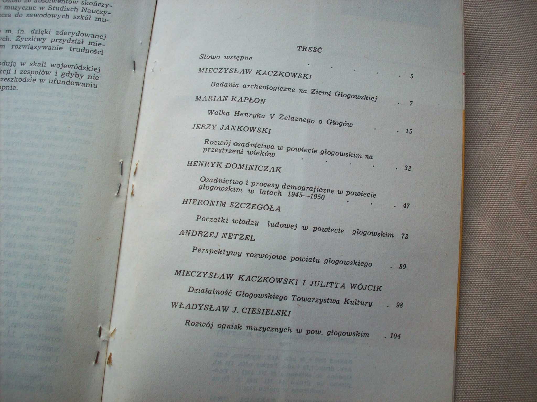 Głogów, Zeszyty Lubuskie , 1969.
