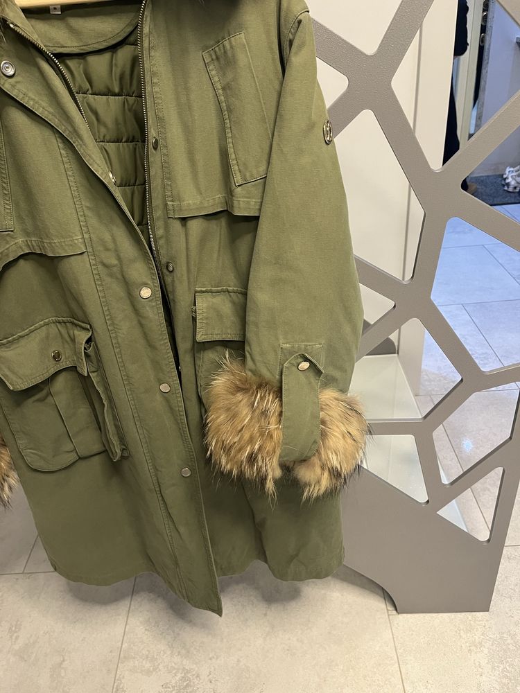 Ochnik kurtka/płaszcz/parka r. 40 khaki