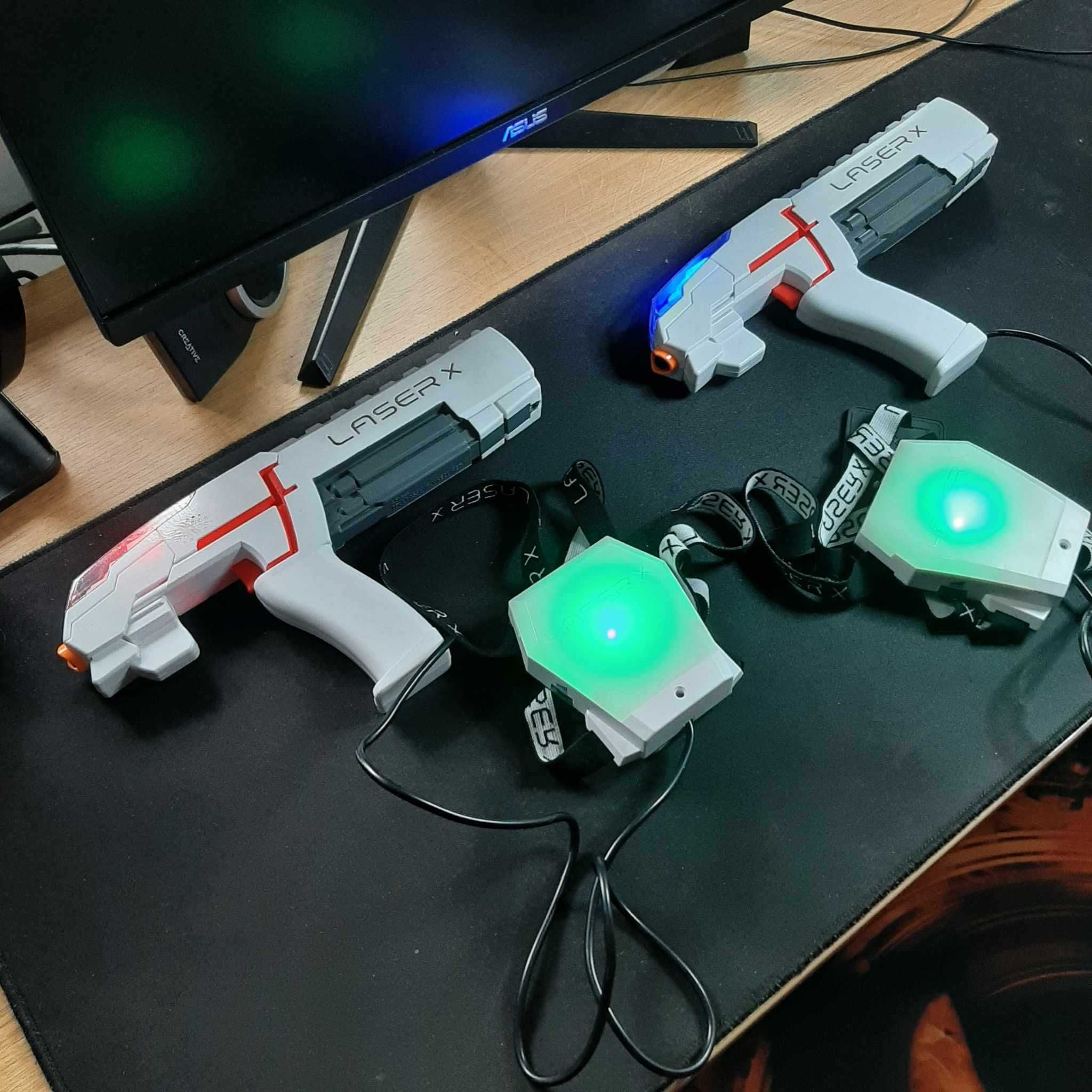 2 pistolety Laser-X na podczerwień