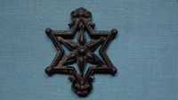 Звезда Давида еврейская  в необычном декоре, старая иудаика