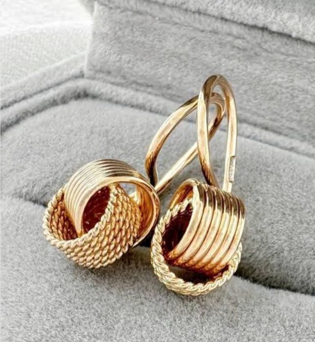 Серьги "узелок" 583 пробы