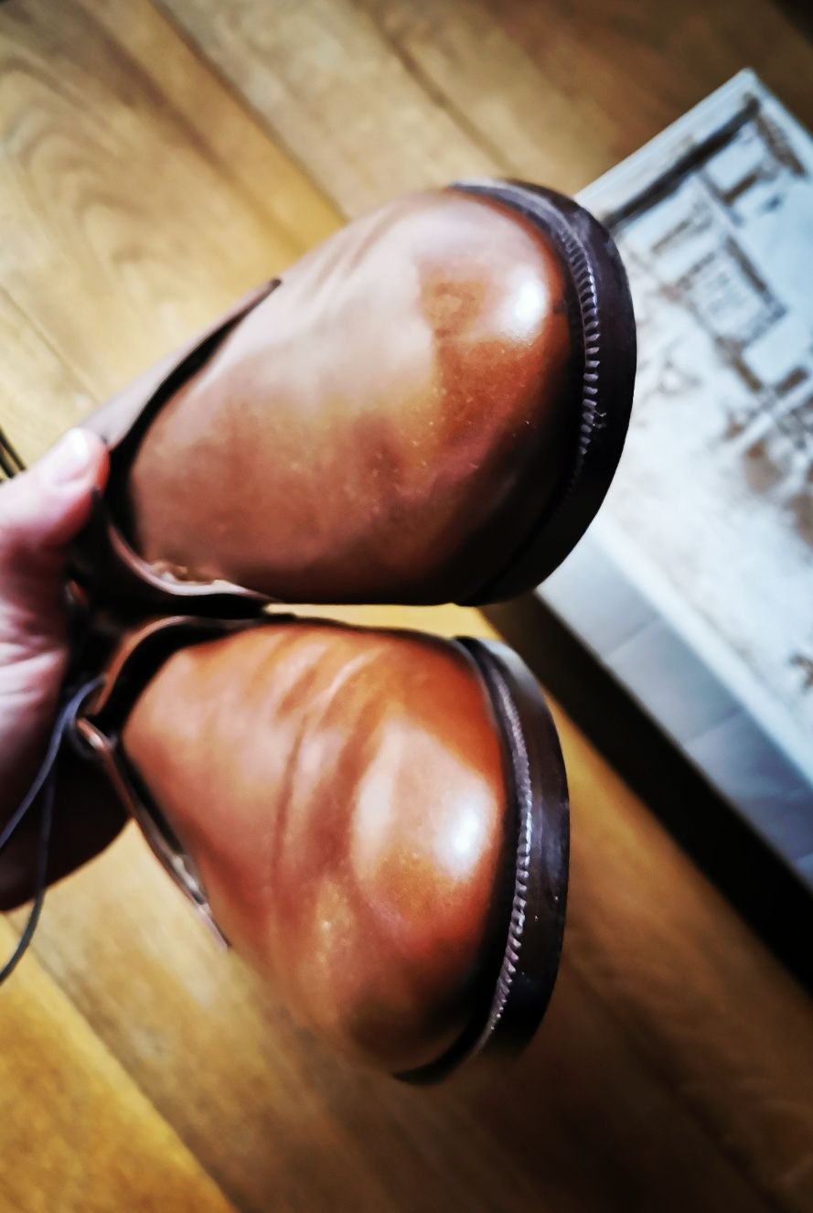 Aubercy Paris męskie buty wizytowe r. 41 marka premium jak Kazar