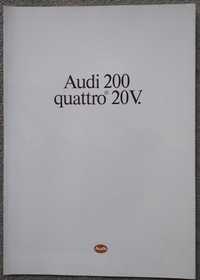 Prospekt Audi 200 quattro 20V rok 1989