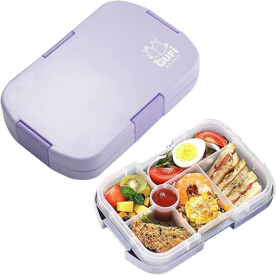 Lunchbox rabbit's 920 ml dla dzieci fioletowy