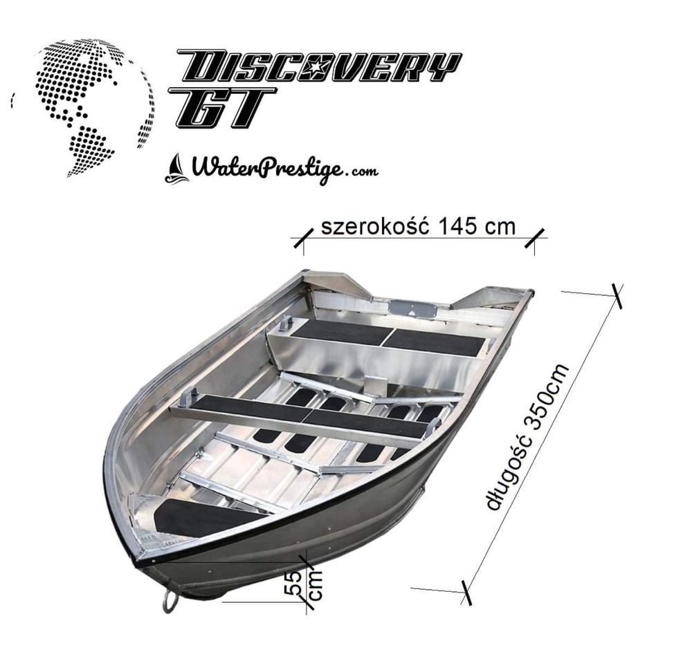 Łódź aluminiowa wędkarska Discovery GT