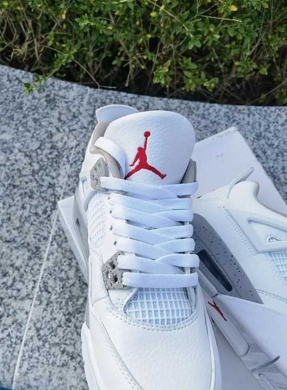 Jordan 4 Retro Biały Oreo Trampki unisex damskie nowe, z metką R.39