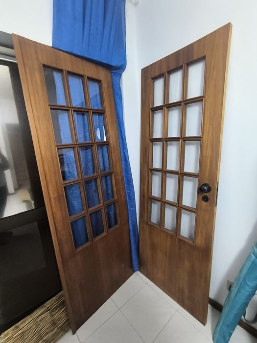 Porta dupla com vidro