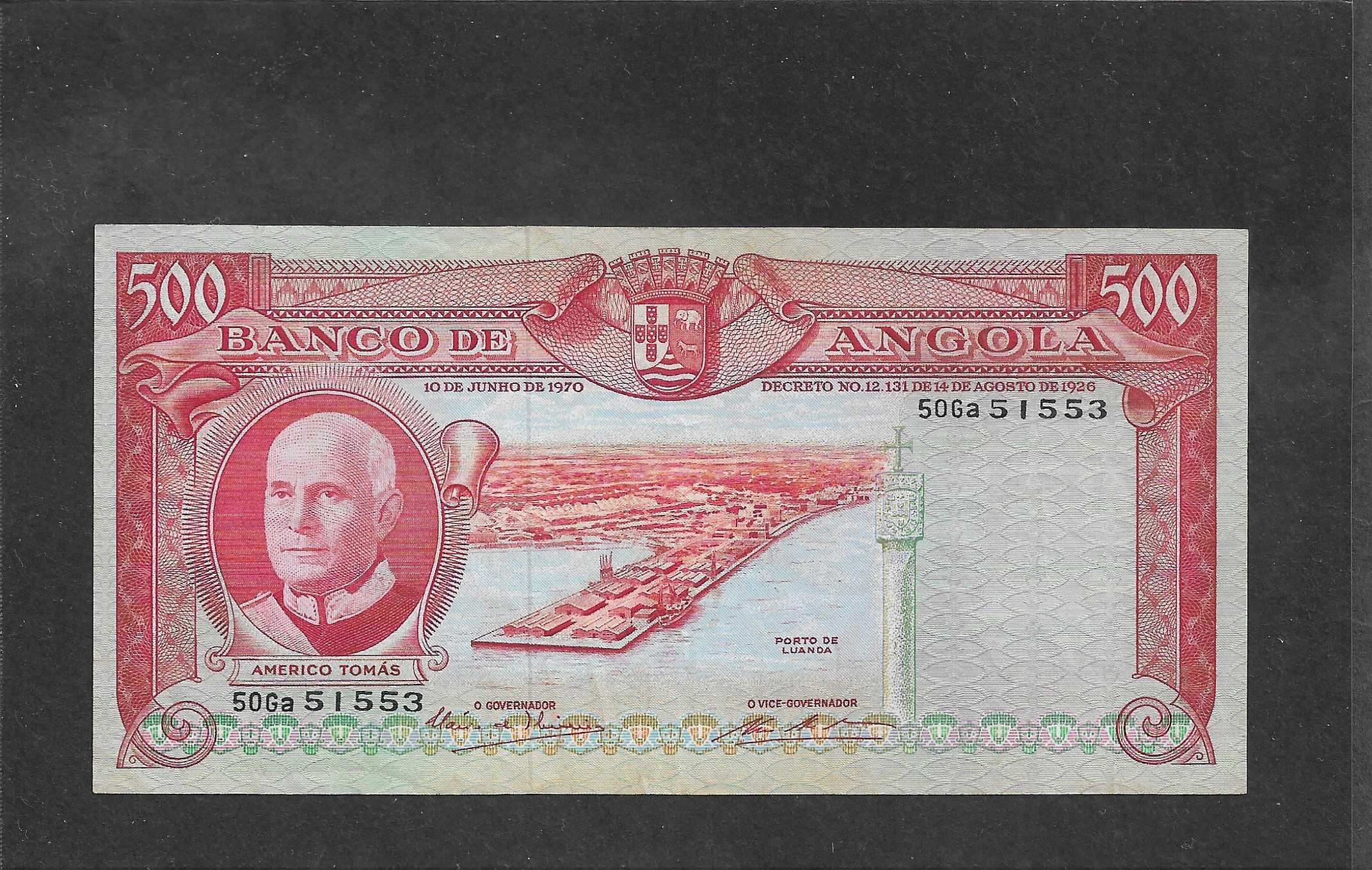 Nota de Angola - 500 Escudos 1970