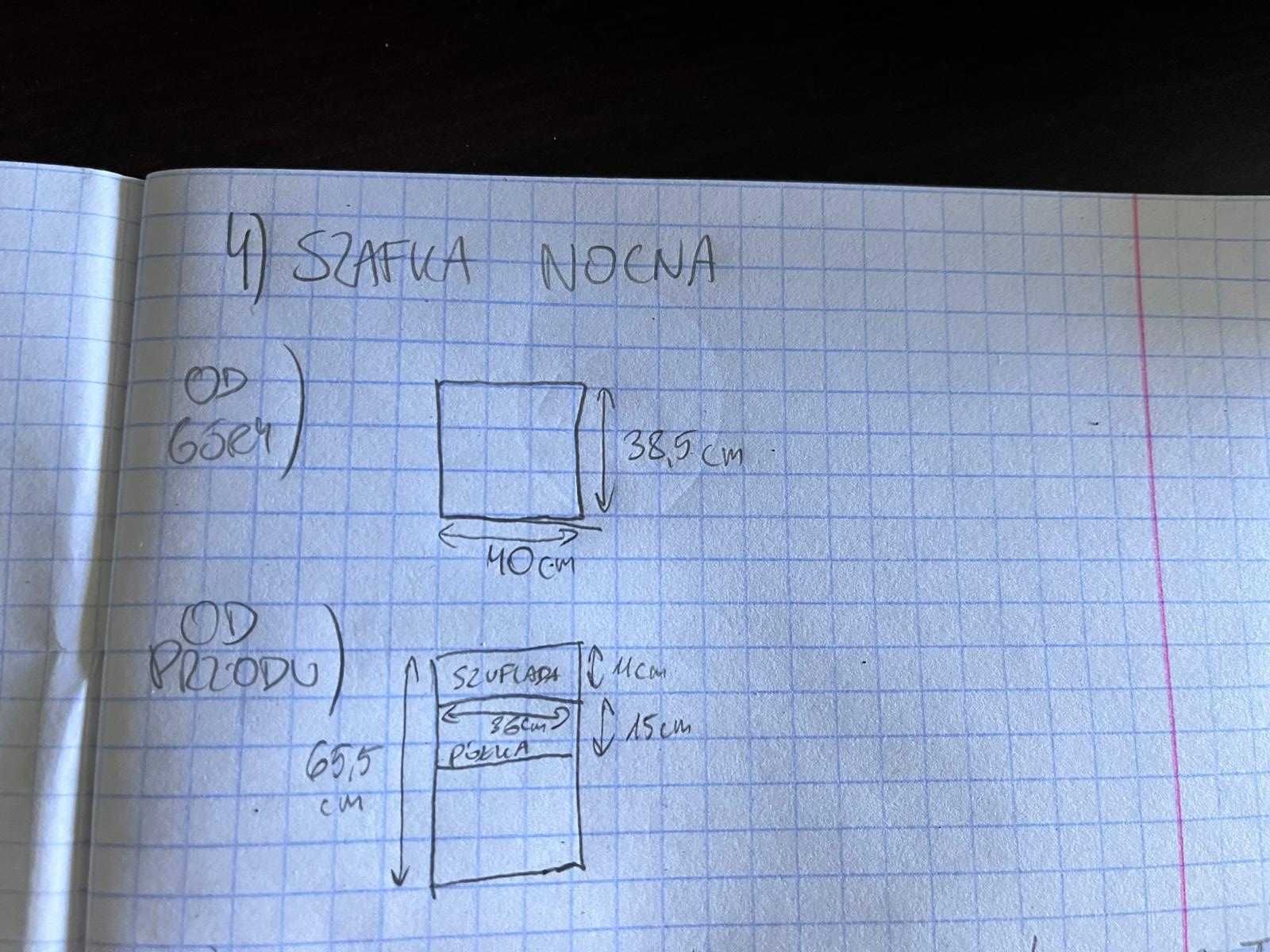 Szafka nocna biała IKEA/VIKHAMMER