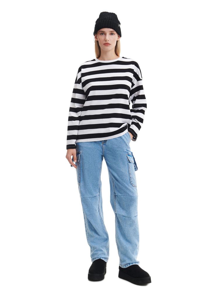 Смугаста кофта cropp