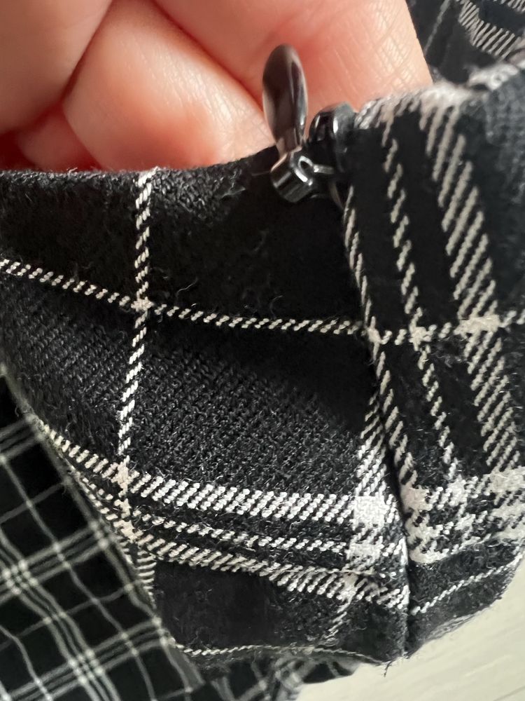 Stradivarius plisowana spódniczka mini  w kratkę r. XS