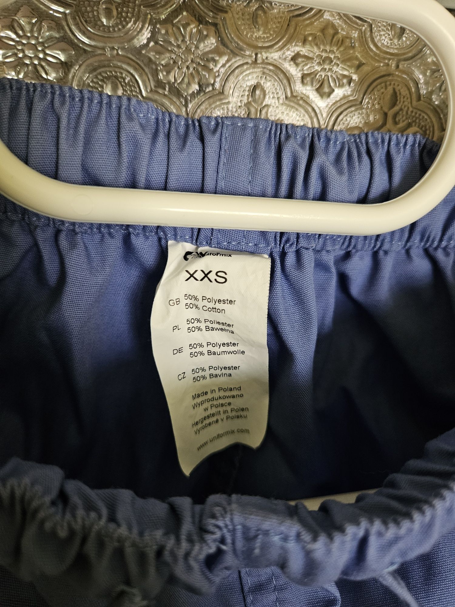 Zestaw Uniformix fioletowy s xs damski