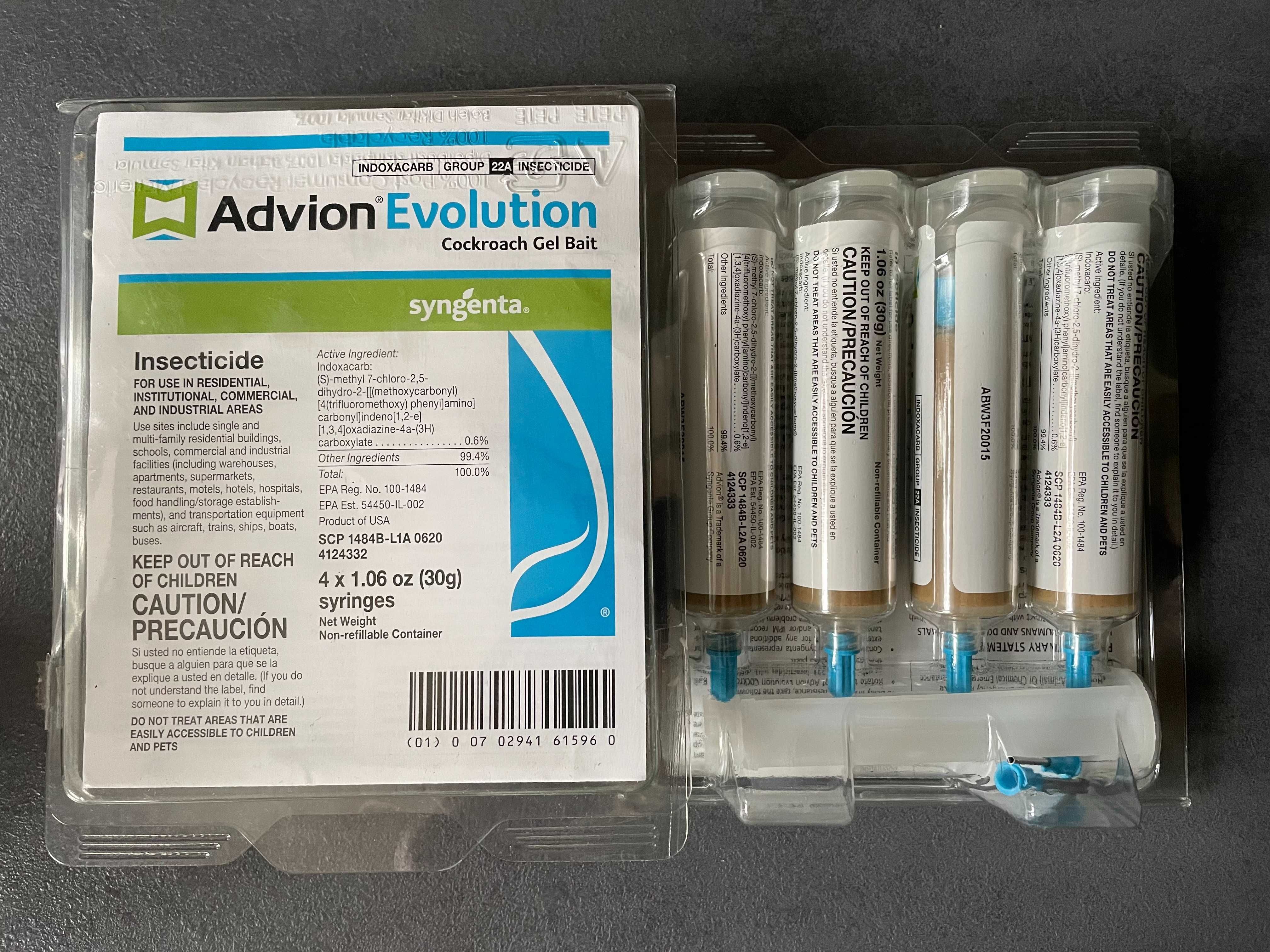 Advion cockroach Evolution gel гель від тарганів USA
