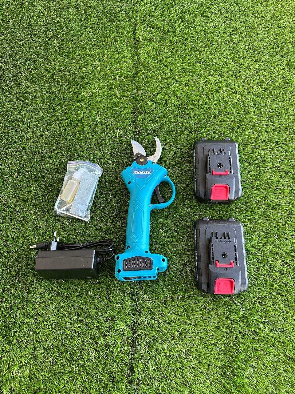 Мощный аккумуляторный 24V садовый секатор Makita сучкорез сікатор 2акб