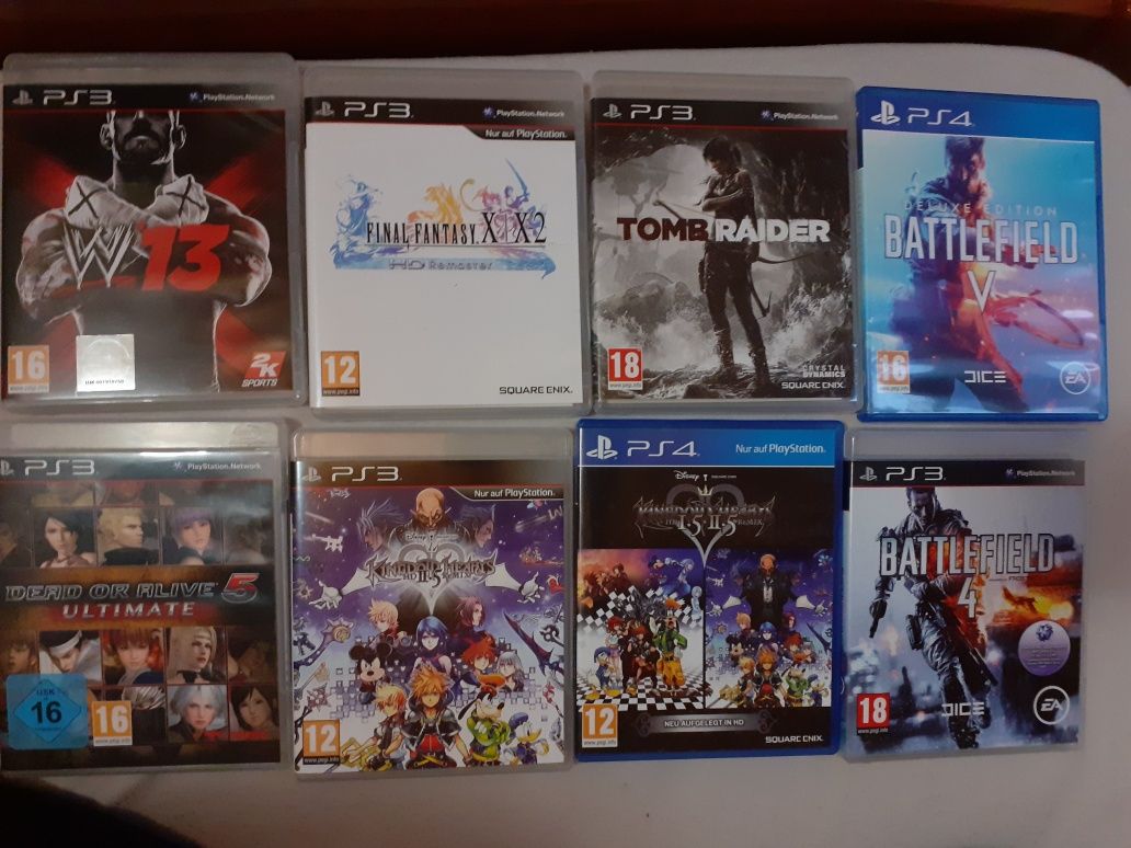 Diversos jogos PS3 e PS4