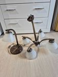 Lampa sufitowa, żyrandol, 4 klosze+ lampa na biurko