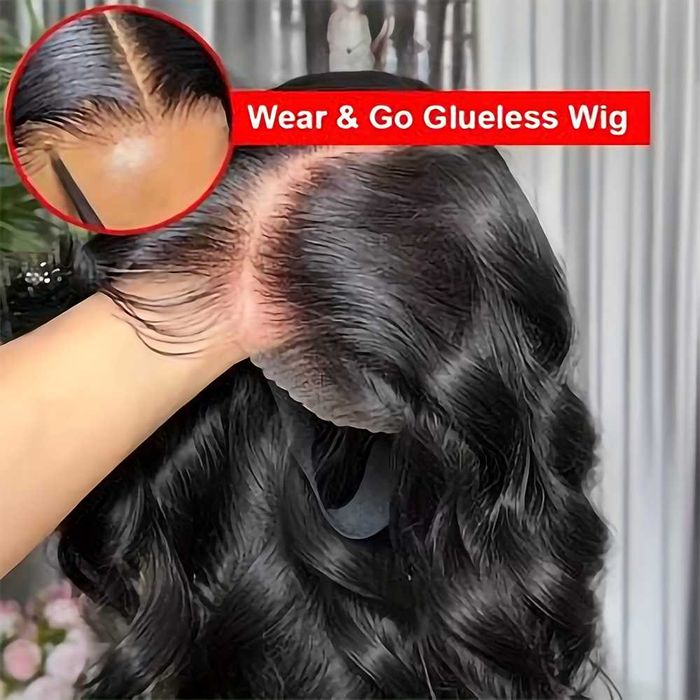 Perucas de cabelo humano sem cola com densidade de 250%, fechamento de