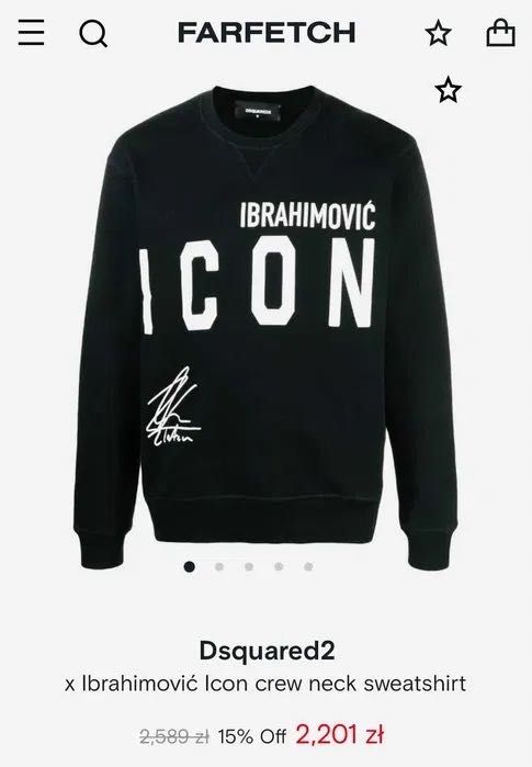 Dsquared2 Ibrahimović D2XIBRA Bluza Oryginał L