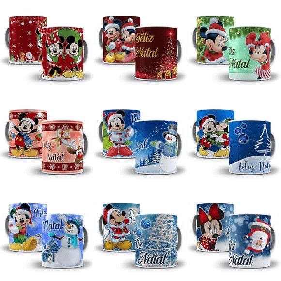 Caneca de natal personagens