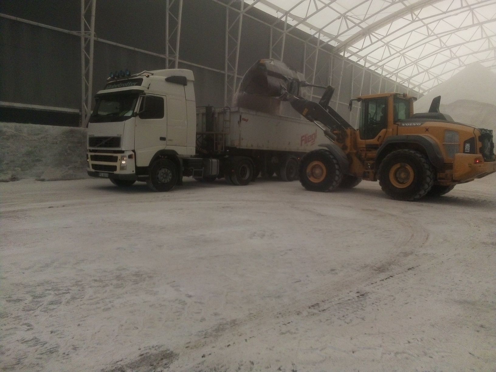 Zestaw ciągnik siodłowy Volvo fh12+naczepa fliegl