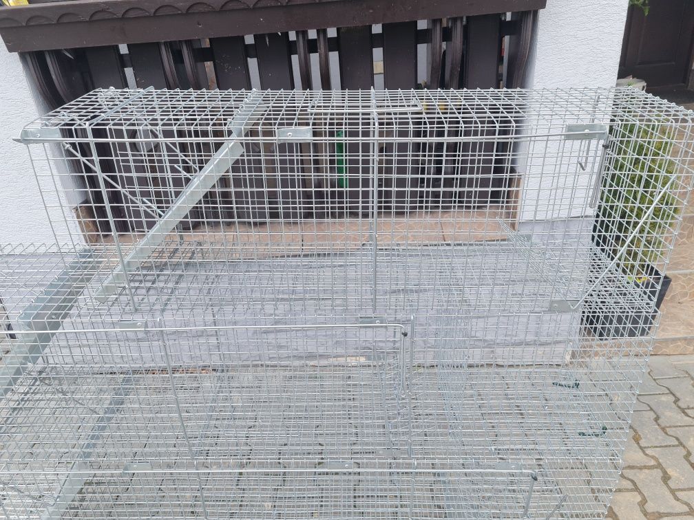 Klatka łapka na żywą przynętę lisy kuny szczury łasice koty I inne