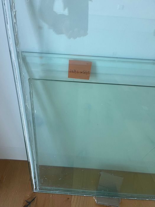 Divisória em vidro para duche