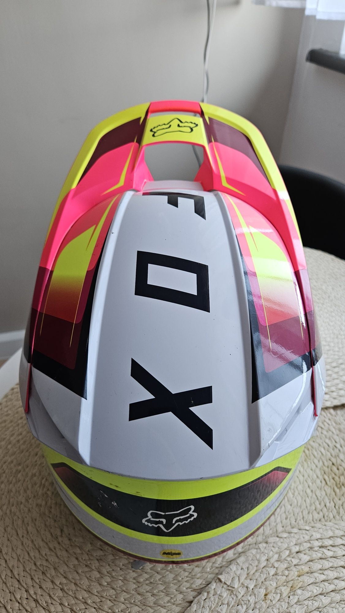 FOX V-1 TRO YELLOW Kask enduro cross off-road quad