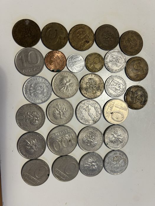 Zestaw starych monet kolekcjonerskie